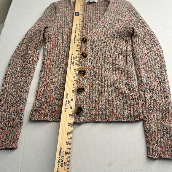 Madewell Marlbed Shrunken Ribbed Cardigan Sweater XS V-Neck - Picture 5 of 9